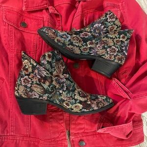 Vintage Looking Upholstery Booties